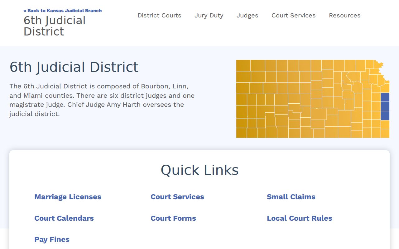 Sixth Judicial District courthouse terminal and court record access information